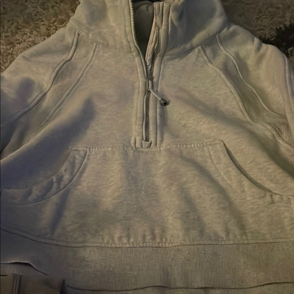Lululemon Athletica Gray Half-Zip Jacket - Picture 1 of 4